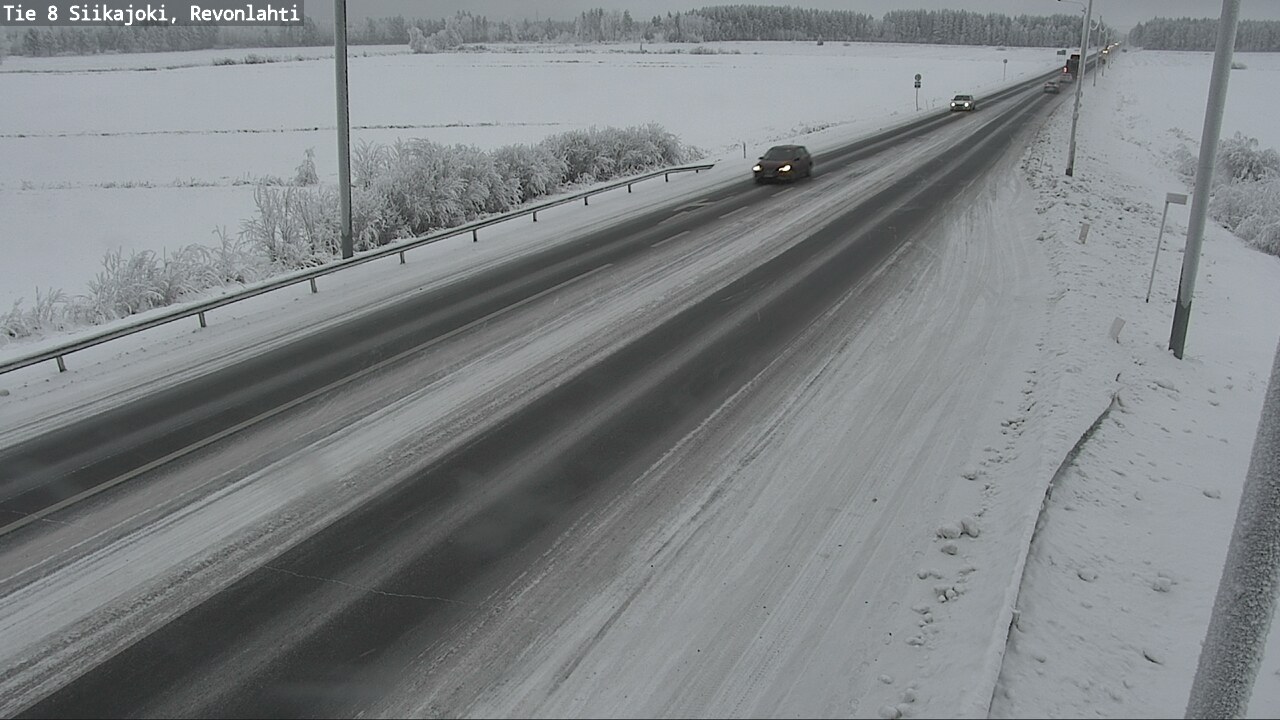 Weather Camera Image Road 8 Siikajoki, Revonlahti, Siikajoki, Pohjois-Pohjanmaa