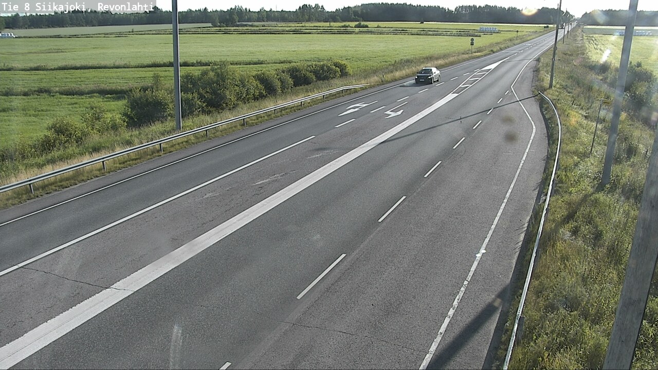 Weather Camera Image Road 8 Siikajoki, Revonlahti, Siikajoki, Pohjois-Pohjanmaa