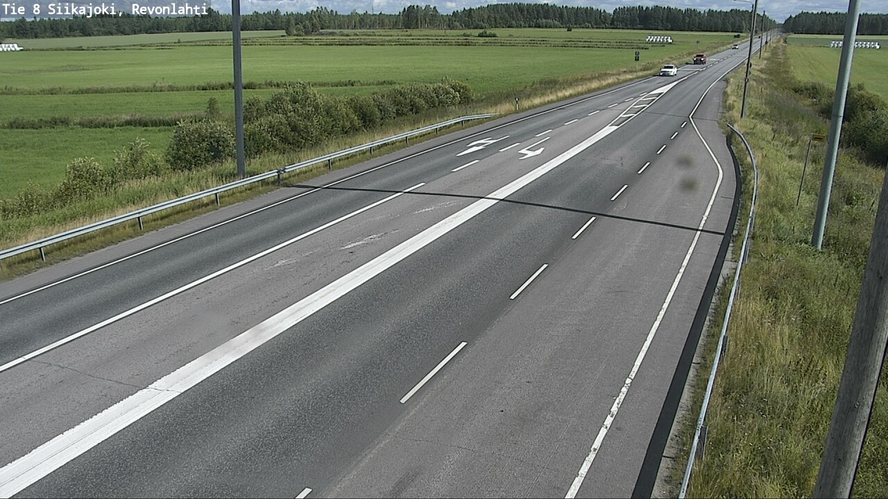 Weather Camera Image Road 8 Siikajoki, Revonlahti, Siikajoki, Pohjois-Pohjanmaa