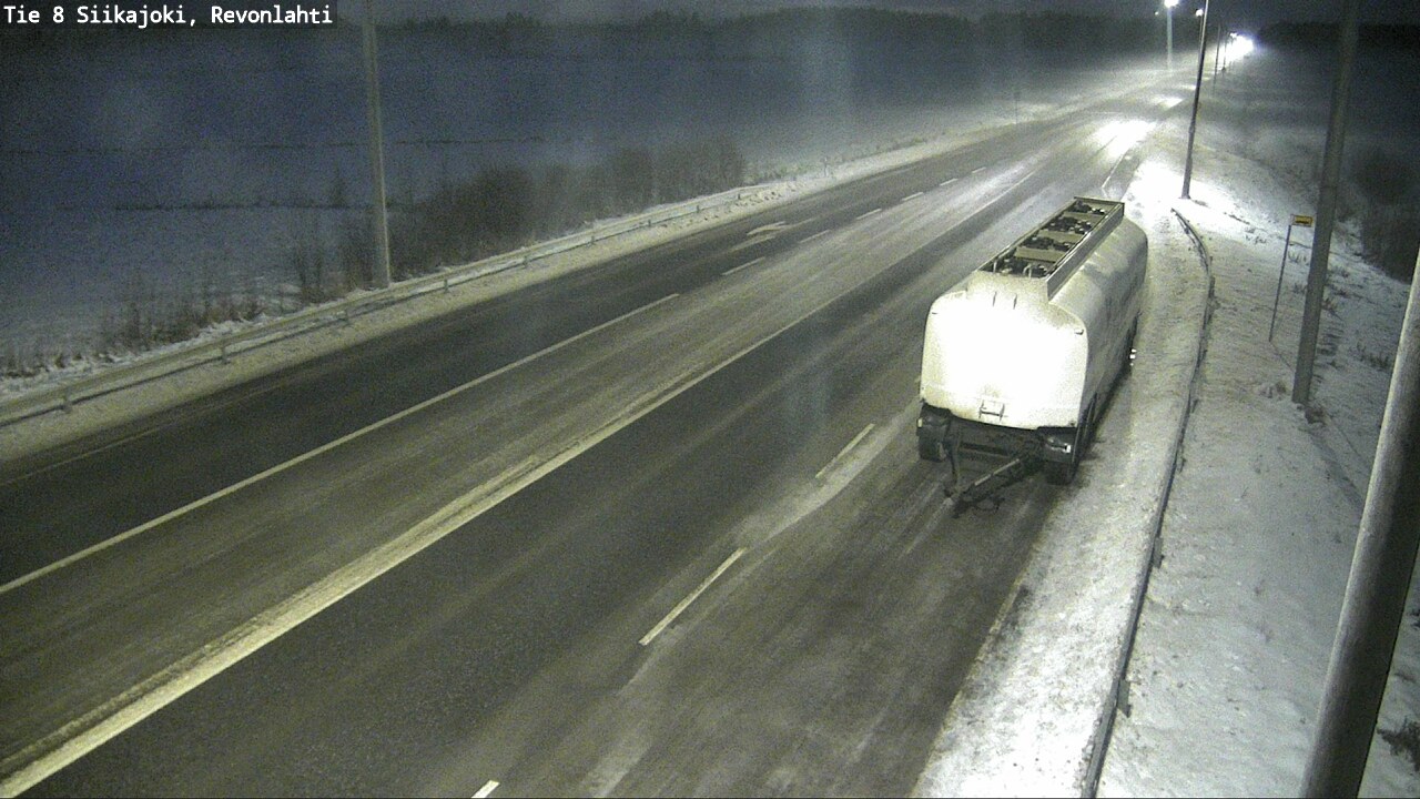 Weather Camera Image Road 8 Siikajoki, Revonlahti, Siikajoki, Pohjois-Pohjanmaa