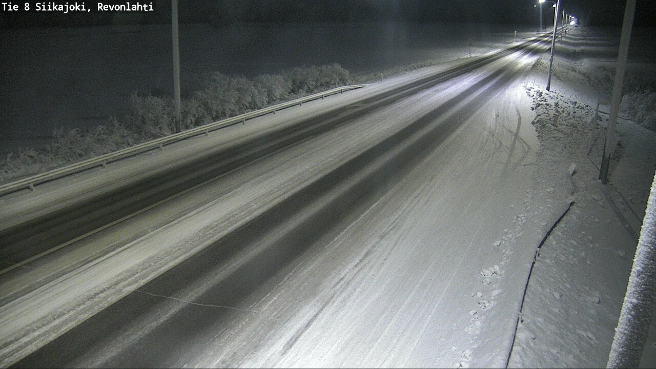 Weather Camera Image Road 8 Siikajoki, Revonlahti, Siikajoki, Pohjois-Pohjanmaa