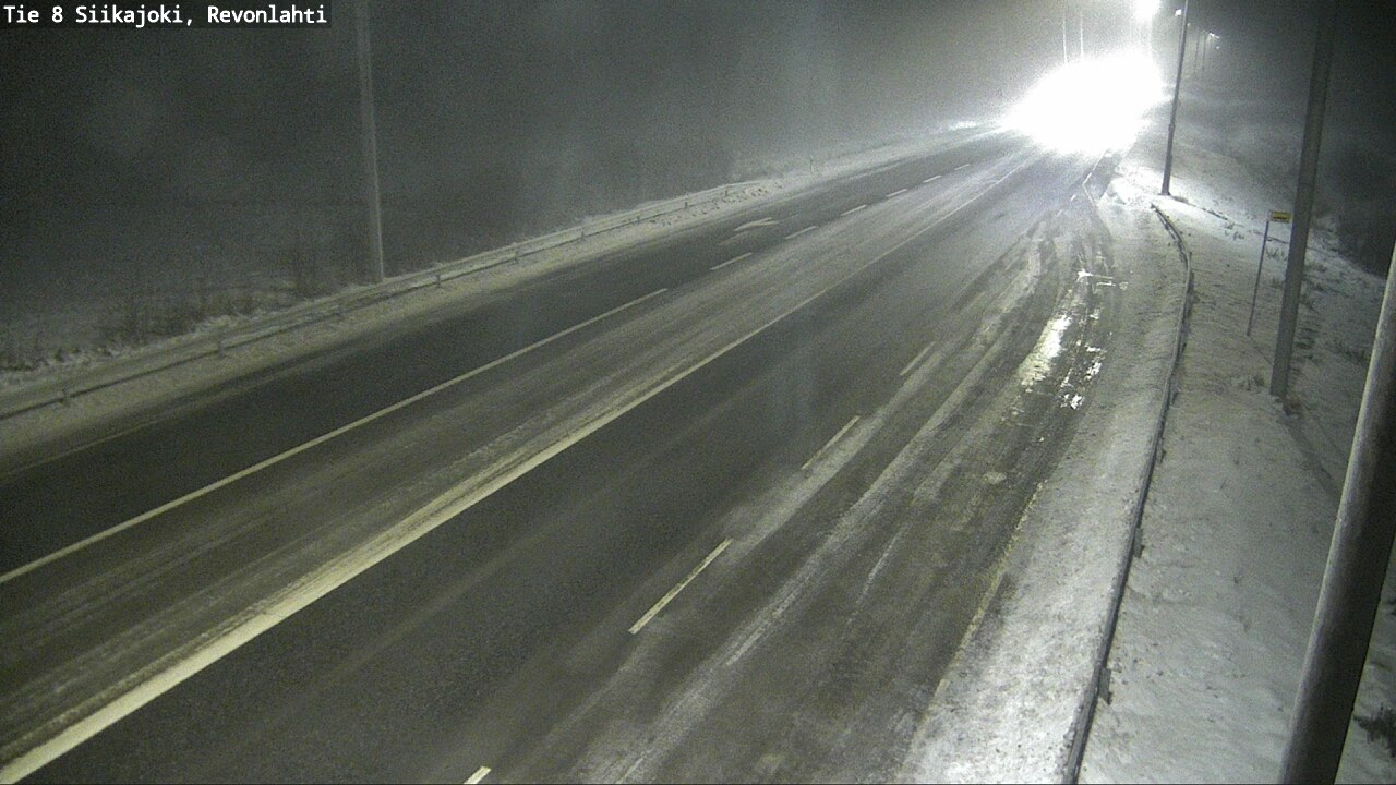Weather Camera Image Road 8 Siikajoki, Revonlahti, Siikajoki, Pohjois-Pohjanmaa