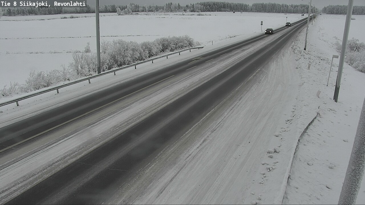 Weather Camera Image Road 8 Siikajoki, Revonlahti, Siikajoki, Pohjois-Pohjanmaa