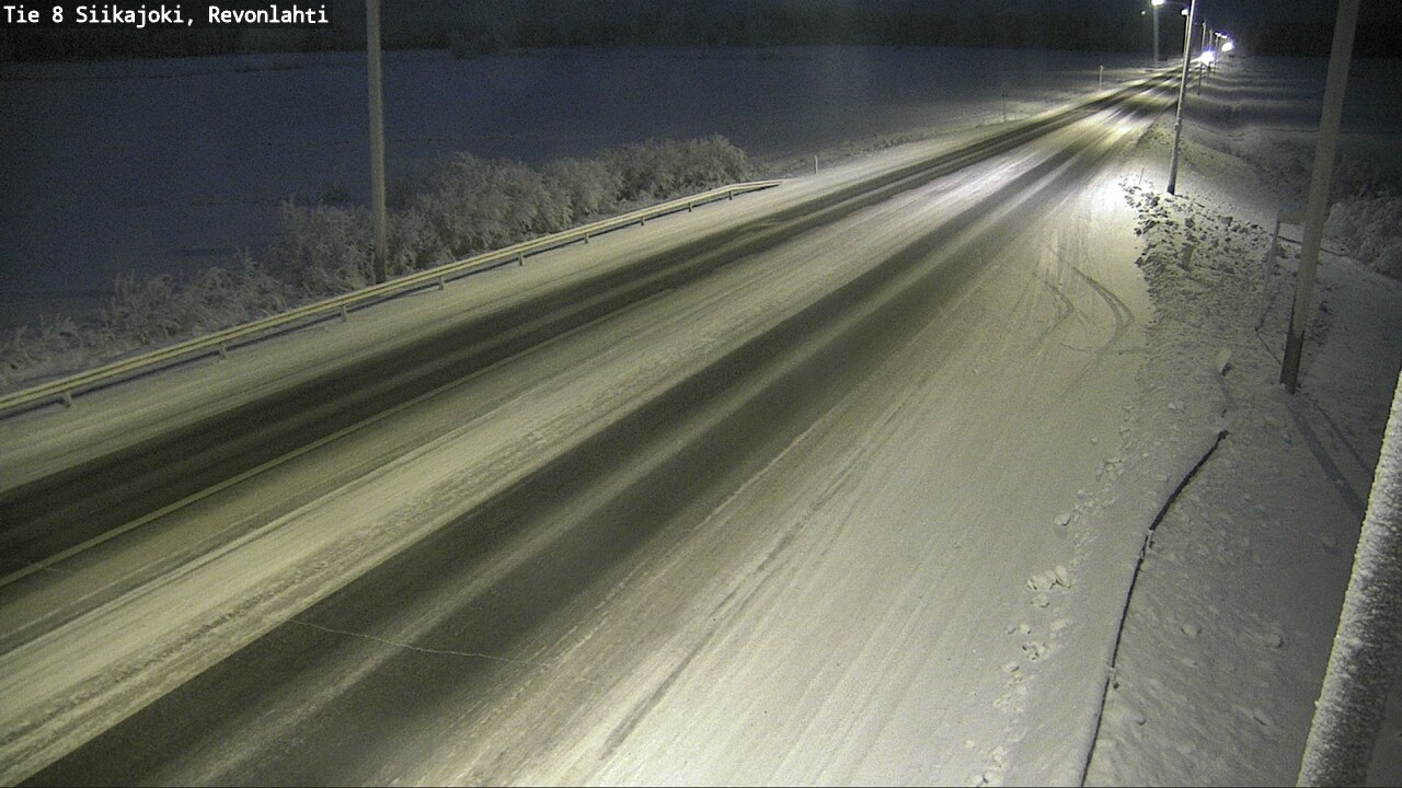 Weather Camera Image Road 8 Siikajoki, Revonlahti, Siikajoki, Pohjois-Pohjanmaa
