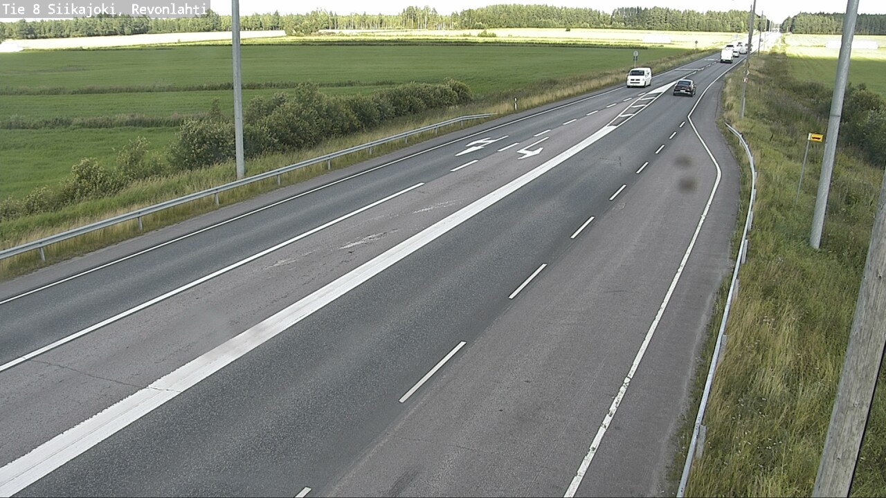 Weather Camera Image Road 8 Siikajoki, Revonlahti, Siikajoki, Pohjois-Pohjanmaa