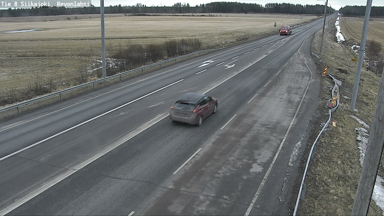 Weather Camera Image Road 8 Siikajoki, Revonlahti, Siikajoki, Pohjois-Pohjanmaa