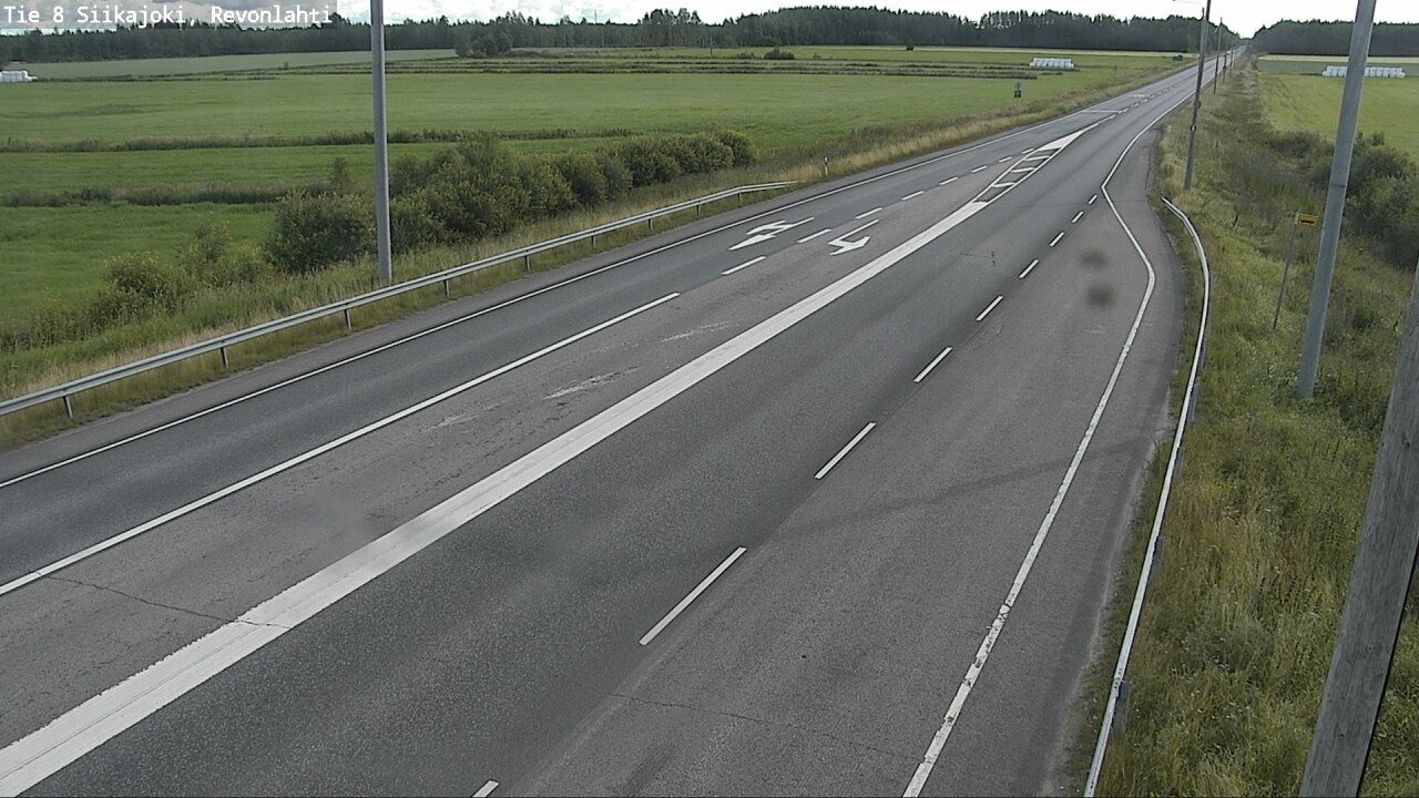 Weather Camera Image Väg 8 Siikajoki, Revolax, Siikajoki, Pohjois-Pohjanmaa