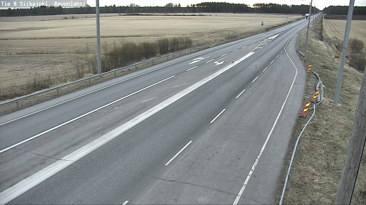 Weather Camera Image Väg 8 Siikajoki, Revolax, Siikajoki, Pohjois-Pohjanmaa