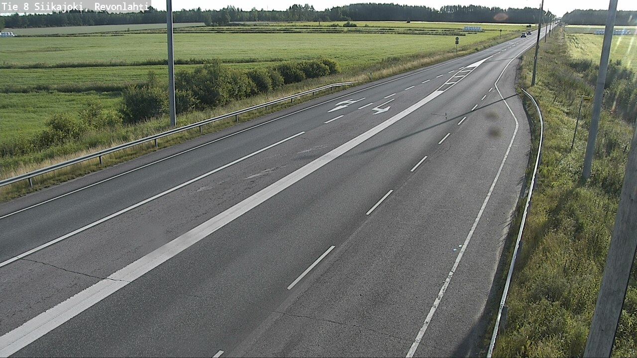Weather Camera Image Road 8 Siikajoki, Revonlahti, Siikajoki, Pohjois-Pohjanmaa