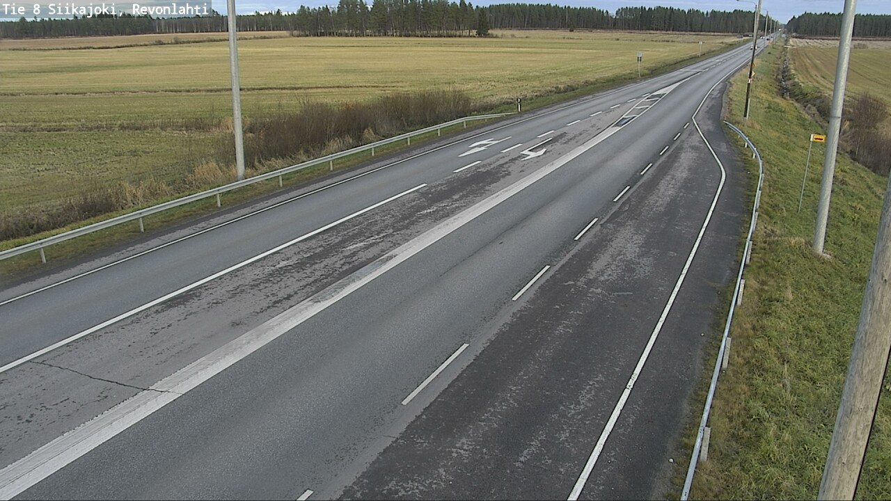 Kelikamerat Kuva Tie 8 Siikajoki, Revonlahti, Siikajoki, Pohjois-Pohjanmaa