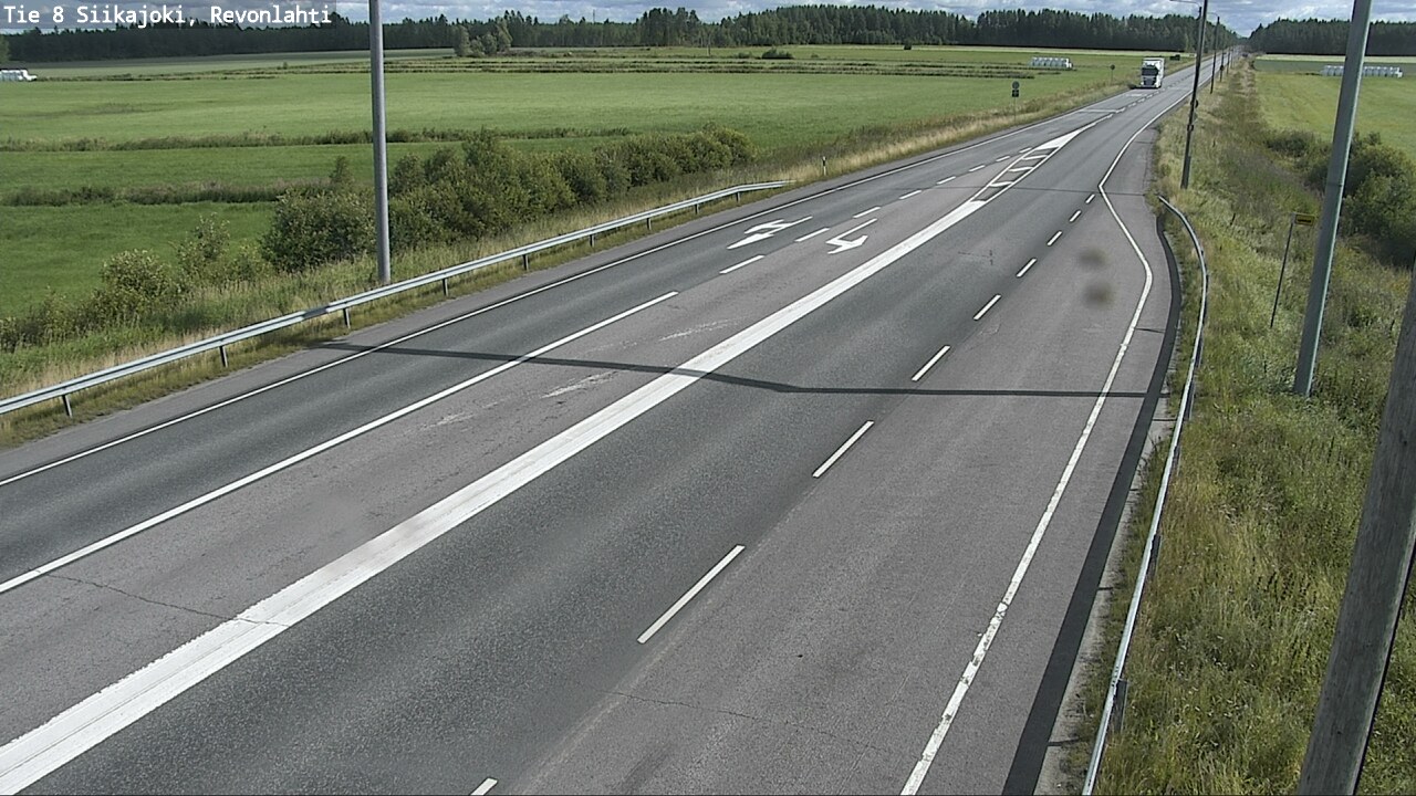 Weather Camera Image Road 8 Siikajoki, Revonlahti, Siikajoki, Pohjois-Pohjanmaa