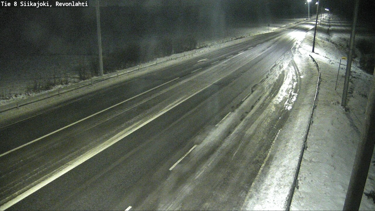 Weather Camera Image Road 8 Siikajoki, Revonlahti, Siikajoki, Pohjois-Pohjanmaa