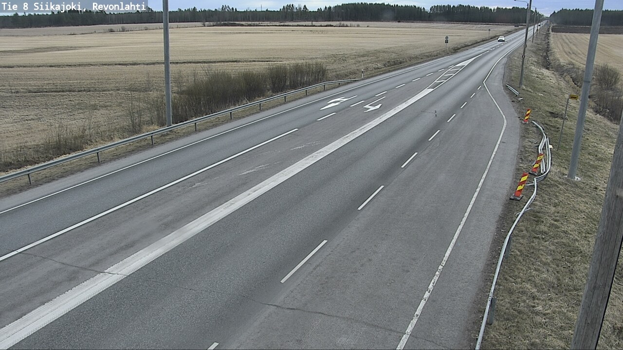Weather Camera Image Road 8 Siikajoki, Revonlahti, Siikajoki, Pohjois-Pohjanmaa