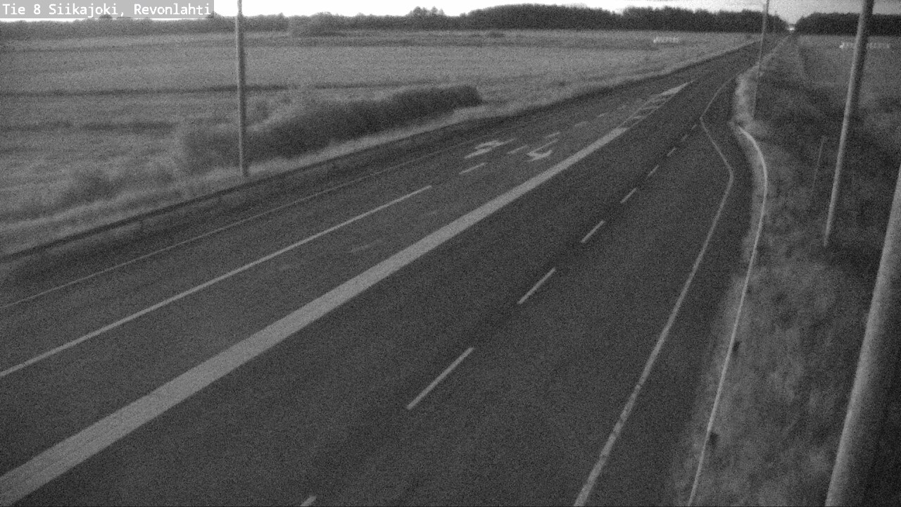 Weather Camera Image Road 8 Siikajoki, Revonlahti, Siikajoki, Pohjois-Pohjanmaa