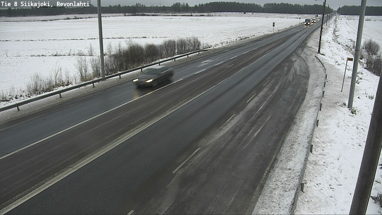 Weather Camera Image Road 8 Siikajoki, Revonlahti, Siikajoki, Pohjois-Pohjanmaa