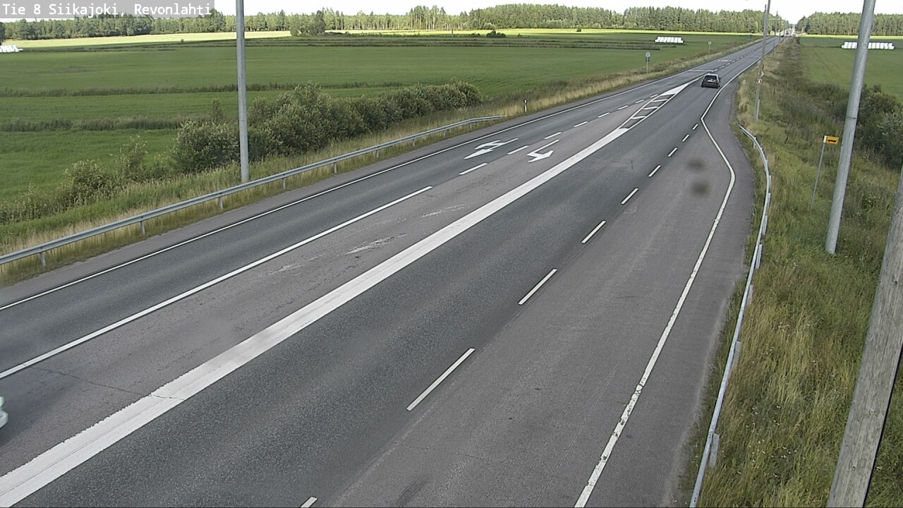 Weather Camera Image Road 8 Siikajoki, Revonlahti, Siikajoki, Pohjois-Pohjanmaa