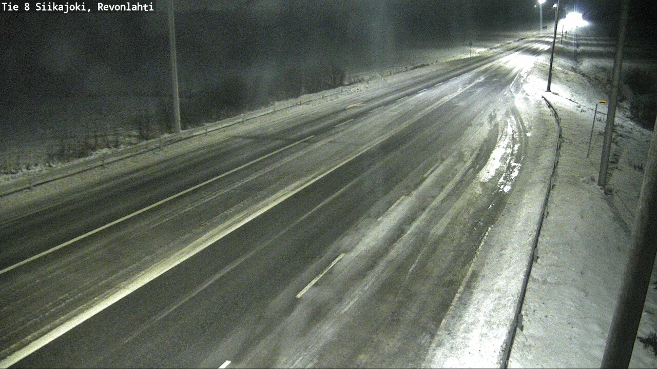 Weather Camera Image Road 8 Siikajoki, Revonlahti, Siikajoki, Pohjois-Pohjanmaa