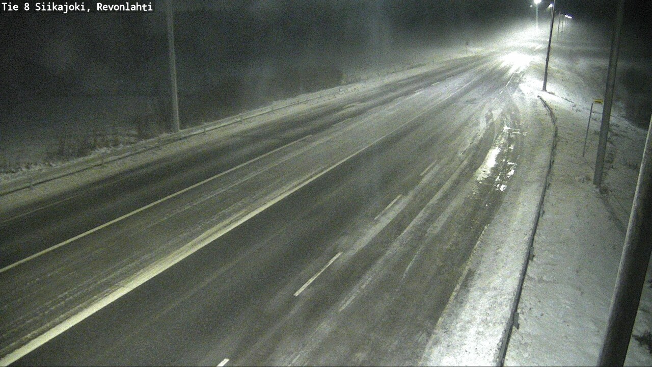 Weather Camera Image Road 8 Siikajoki, Revonlahti, Siikajoki, Pohjois-Pohjanmaa