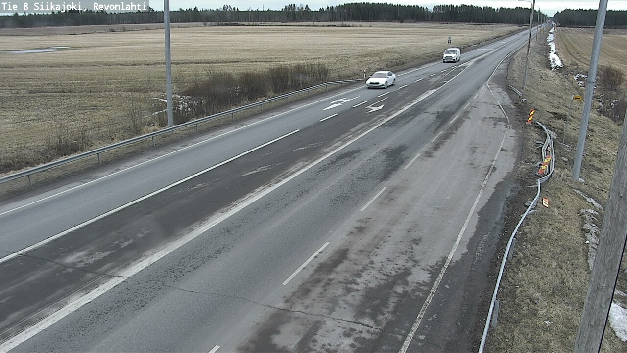 Weather Camera Image Väg 8 Siikajoki, Revolax, Siikajoki, Pohjois-Pohjanmaa