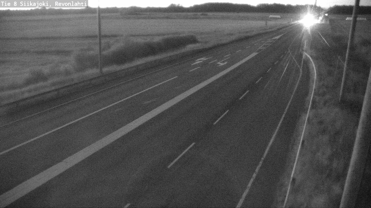 Weather Camera Image Road 8 Siikajoki, Revonlahti, Siikajoki, Pohjois-Pohjanmaa
