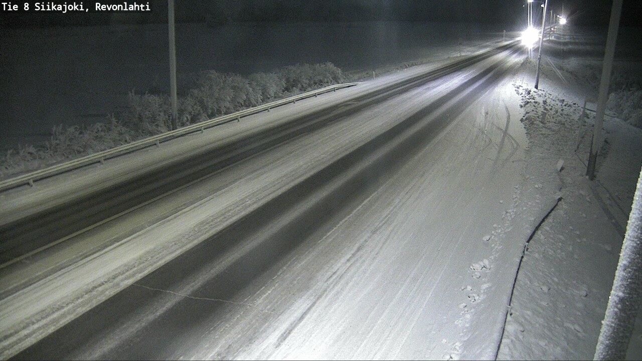 Weather Camera Image Road 8 Siikajoki, Revonlahti, Siikajoki, Pohjois-Pohjanmaa