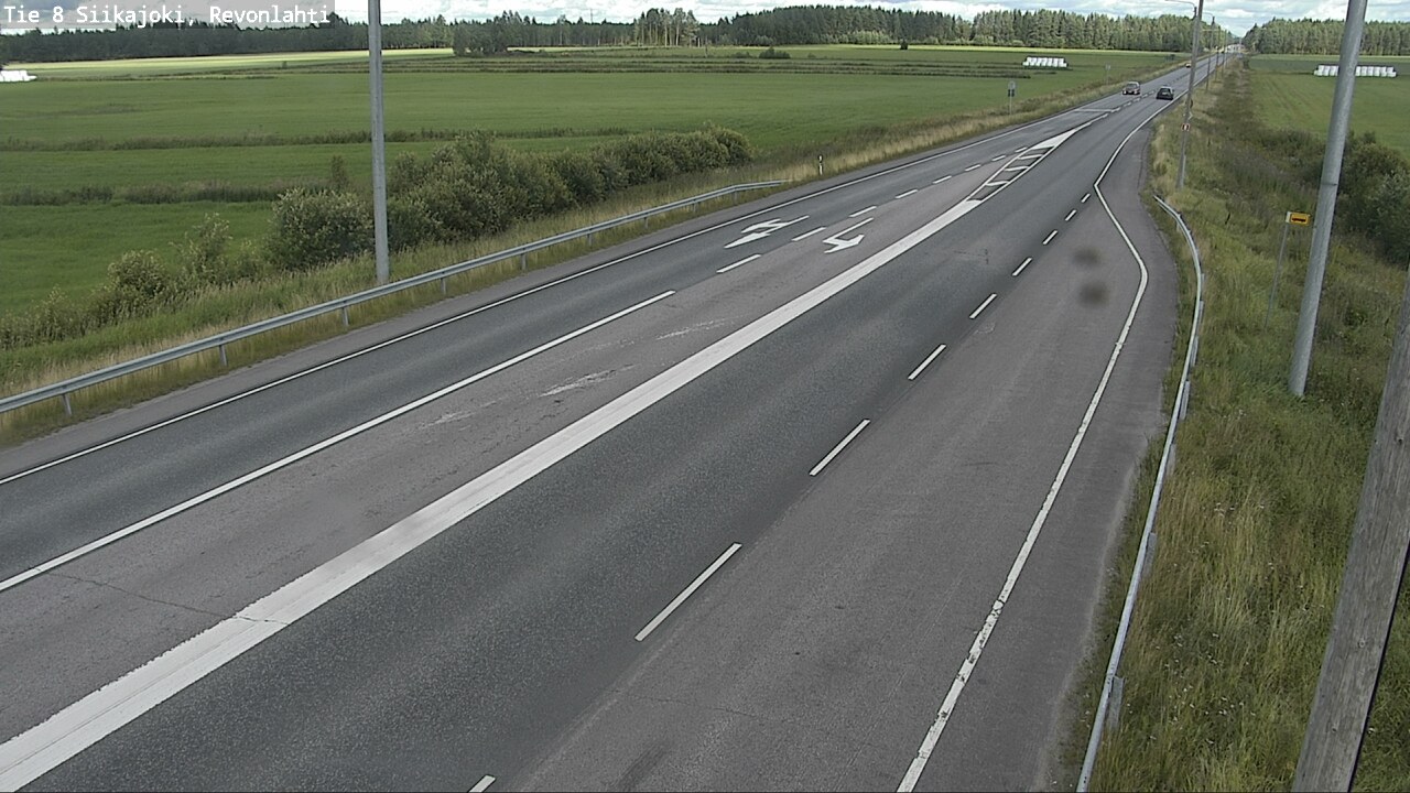 Weather Camera Image Road 8 Siikajoki, Revonlahti, Siikajoki, Pohjois-Pohjanmaa
