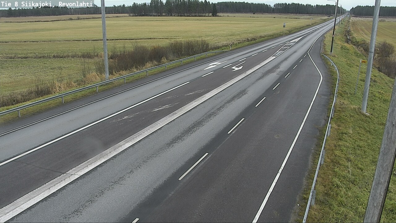 Kelikamerat Kuva Tie 8 Siikajoki, Revonlahti, Siikajoki, Pohjois-Pohjanmaa
