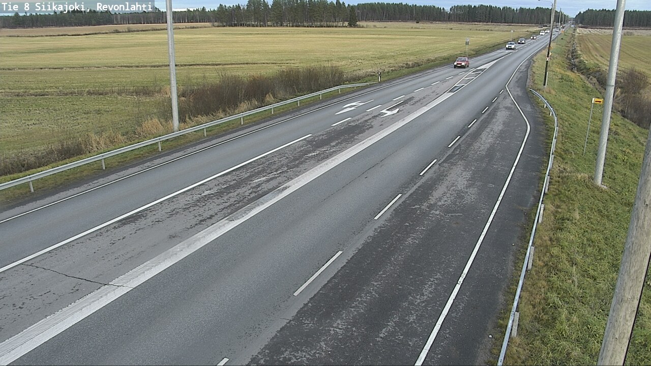 Kelikamerat Kuva Tie 8 Siikajoki, Revonlahti, Siikajoki, Pohjois-Pohjanmaa
