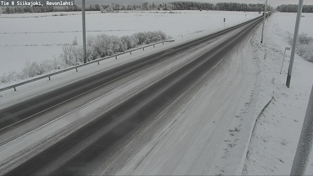 Weather Camera Image Road 8 Siikajoki, Revonlahti, Siikajoki, Pohjois-Pohjanmaa