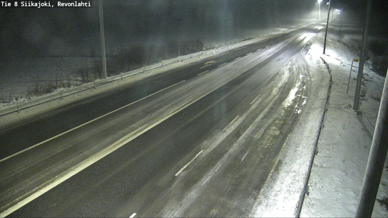 Weather Camera Image Road 8 Siikajoki, Revonlahti, Siikajoki, Pohjois-Pohjanmaa