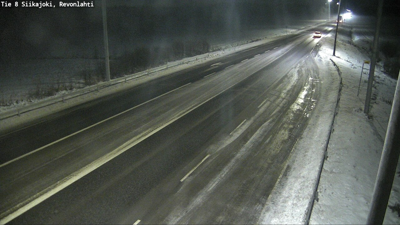 Weather Camera Image Road 8 Siikajoki, Revonlahti, Siikajoki, Pohjois-Pohjanmaa