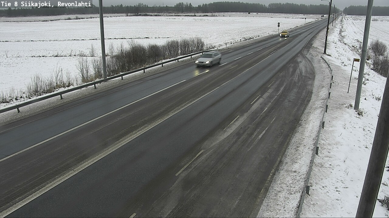 Weather Camera Image Road 8 Siikajoki, Revonlahti, Siikajoki, Pohjois-Pohjanmaa