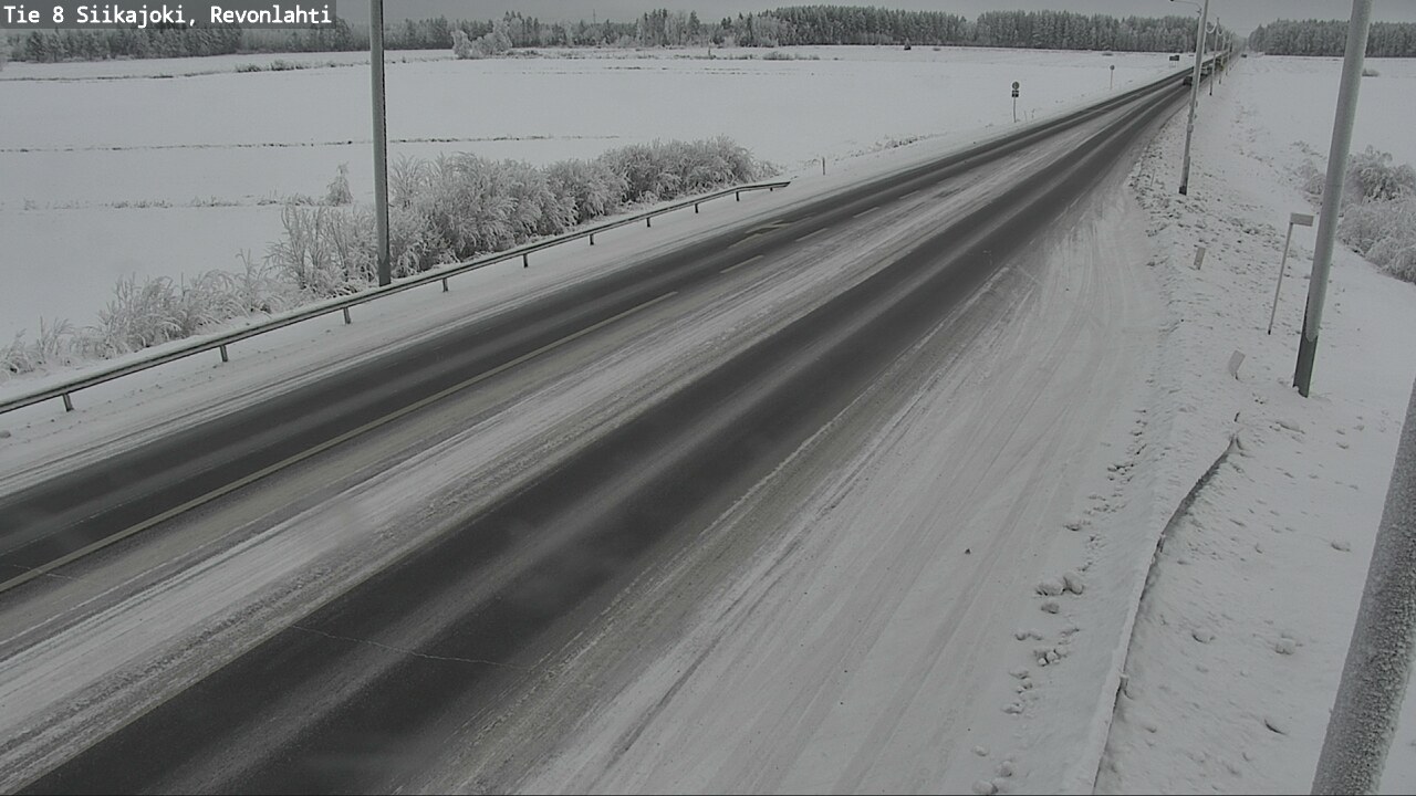 Weather Camera Image Road 8 Siikajoki, Revonlahti, Siikajoki, Pohjois-Pohjanmaa