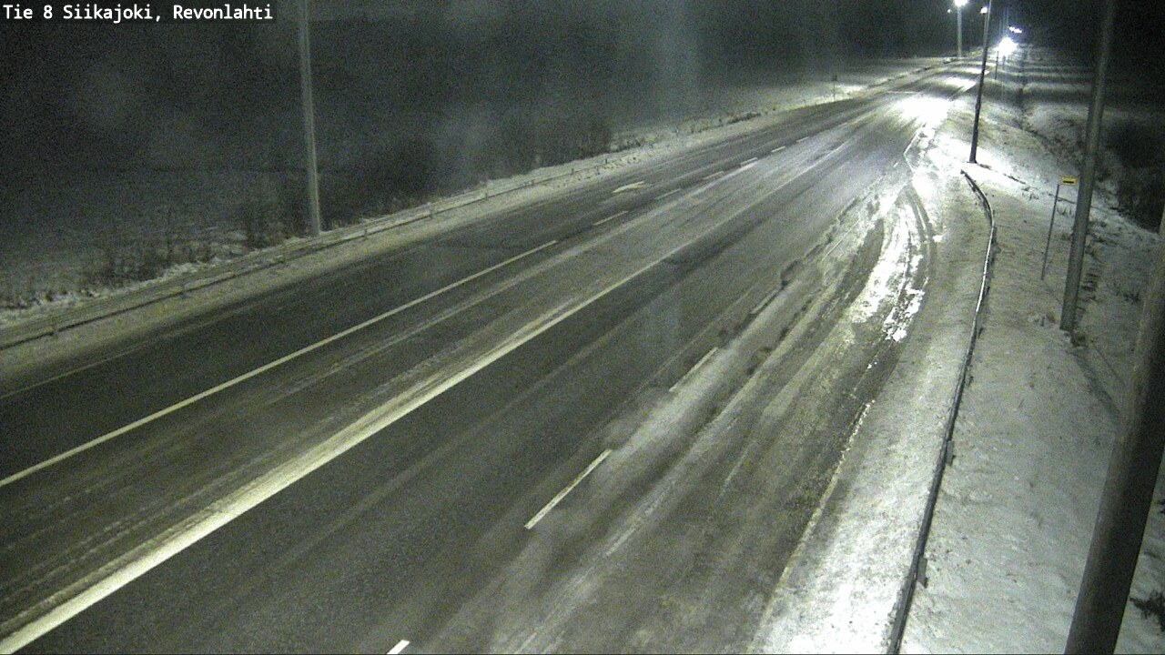 Weather Camera Image Road 8 Siikajoki, Revonlahti, Siikajoki, Pohjois-Pohjanmaa