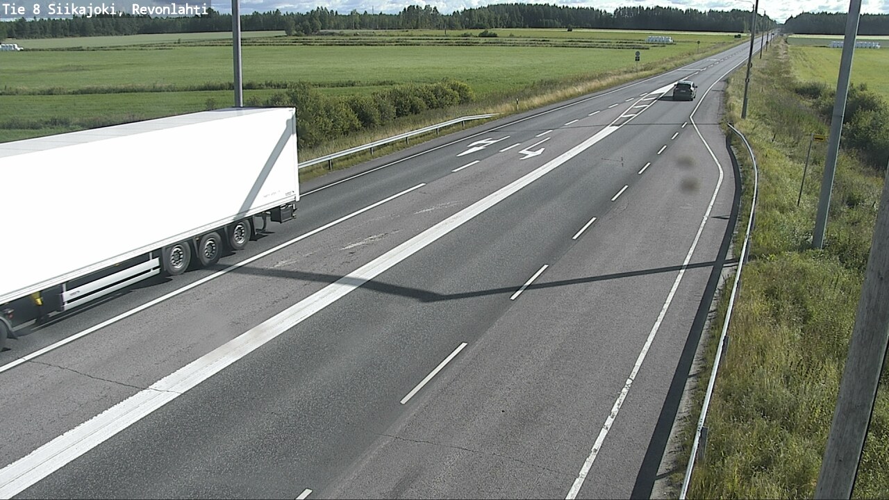 Weather Camera Image Väg 8 Siikajoki, Revolax, Siikajoki, Pohjois-Pohjanmaa