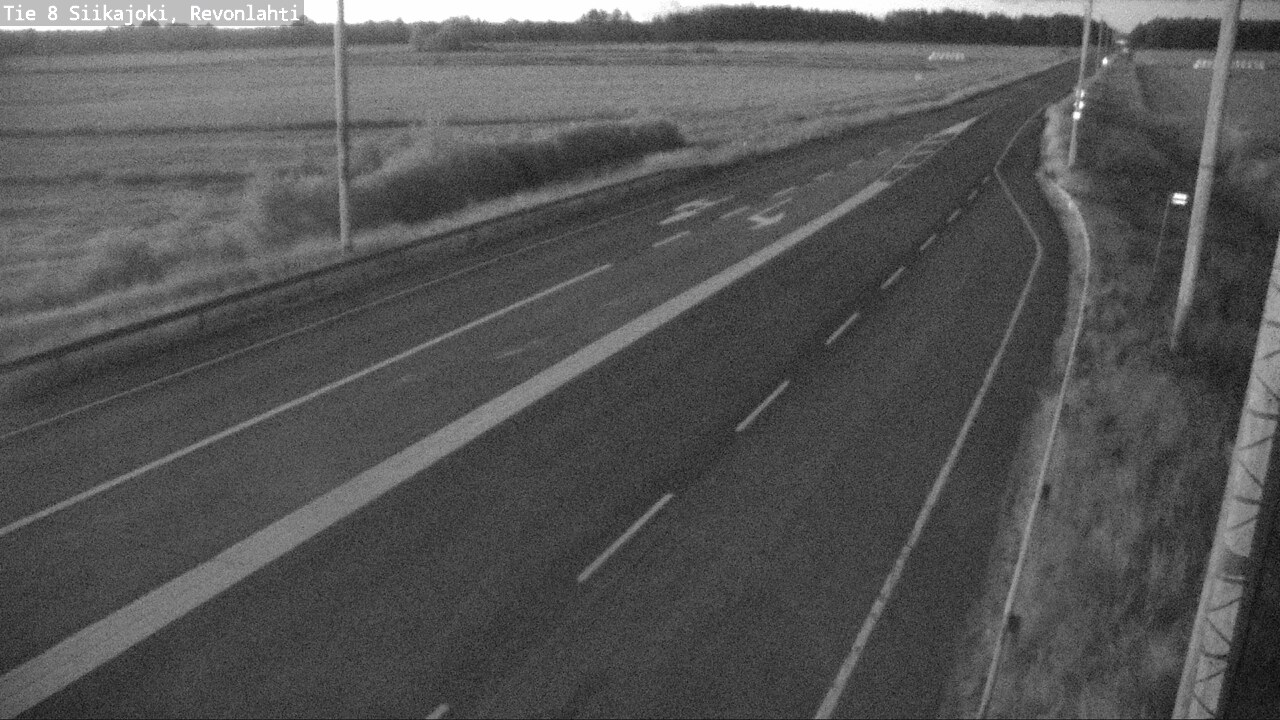 Weather Camera Image Road 8 Siikajoki, Revonlahti, Siikajoki, Pohjois-Pohjanmaa