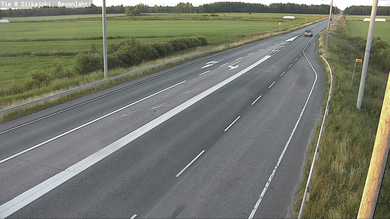 Weather Camera Image Road 8 Siikajoki, Revonlahti, Siikajoki, Pohjois-Pohjanmaa
