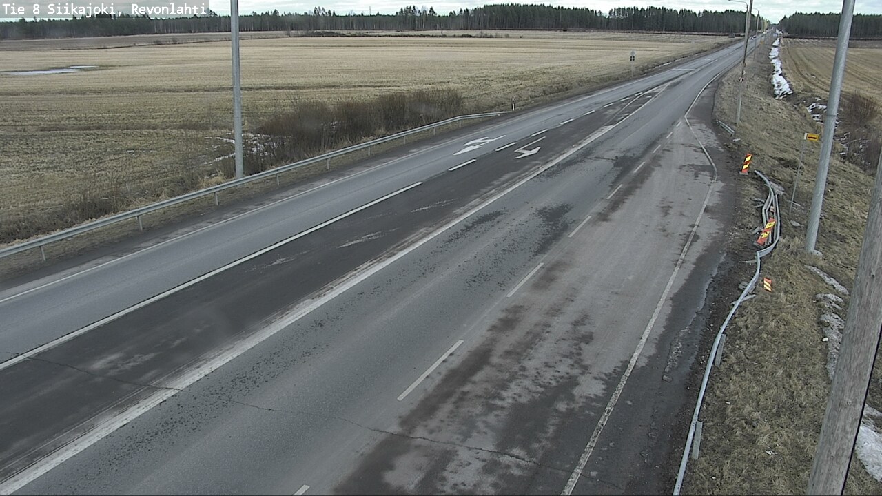 Weather Camera Image Väg 8 Siikajoki, Revolax, Siikajoki, Pohjois-Pohjanmaa