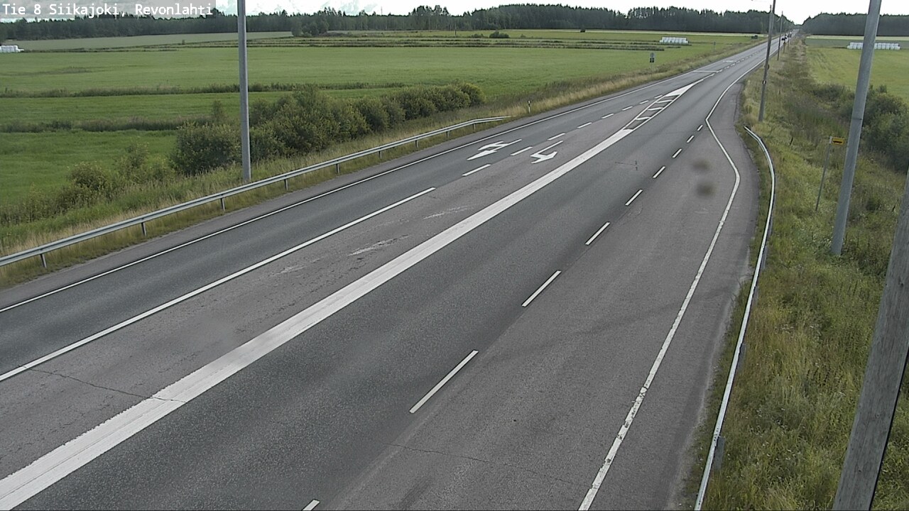 Weather Camera Image Väg 8 Siikajoki, Revolax, Siikajoki, Pohjois-Pohjanmaa