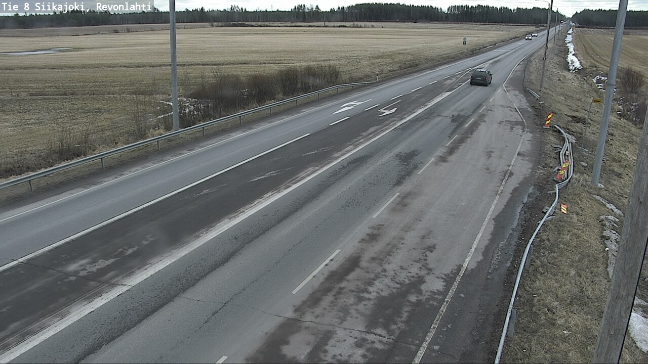 Weather Camera Image Väg 8 Siikajoki, Revolax, Siikajoki, Pohjois-Pohjanmaa