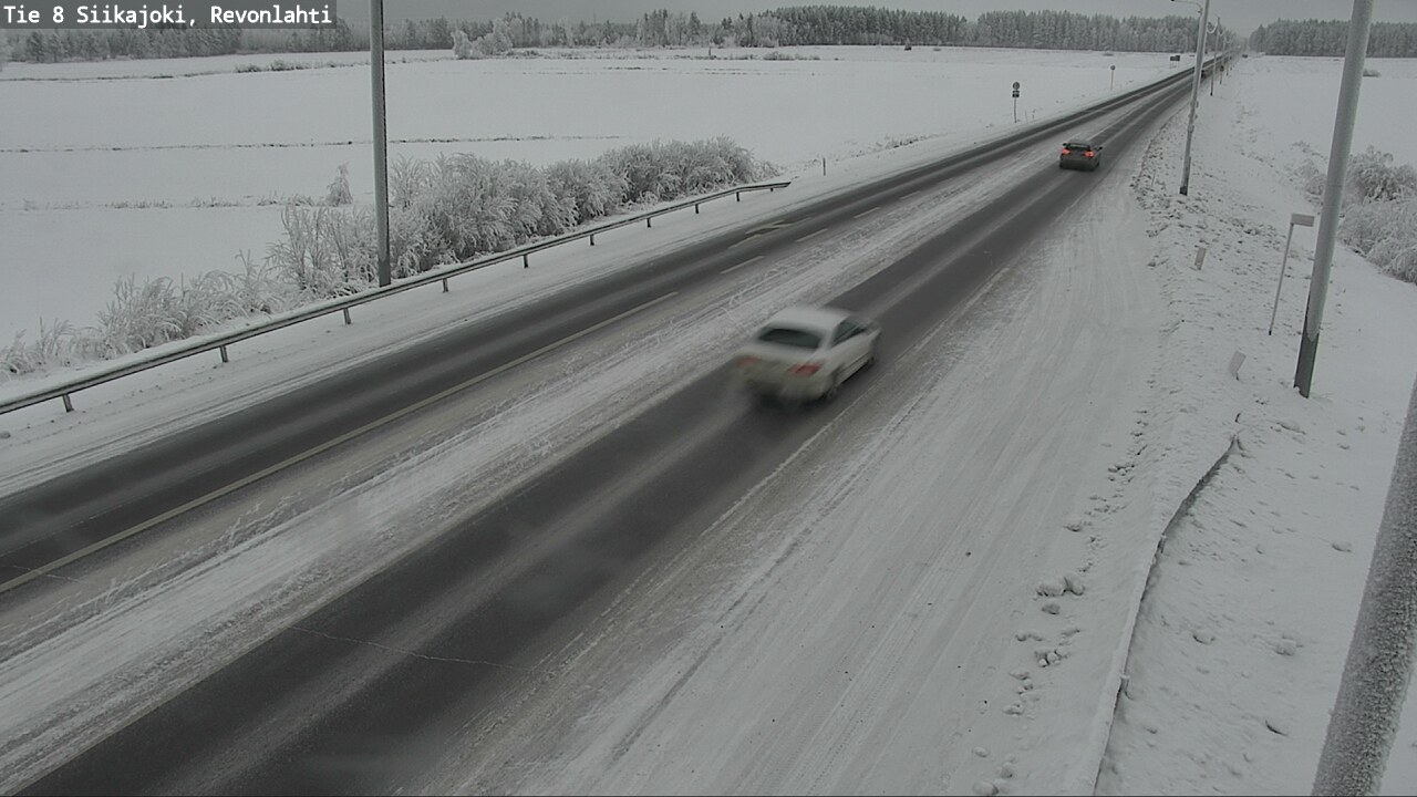 Weather Camera Image Road 8 Siikajoki, Revonlahti, Siikajoki, Pohjois-Pohjanmaa