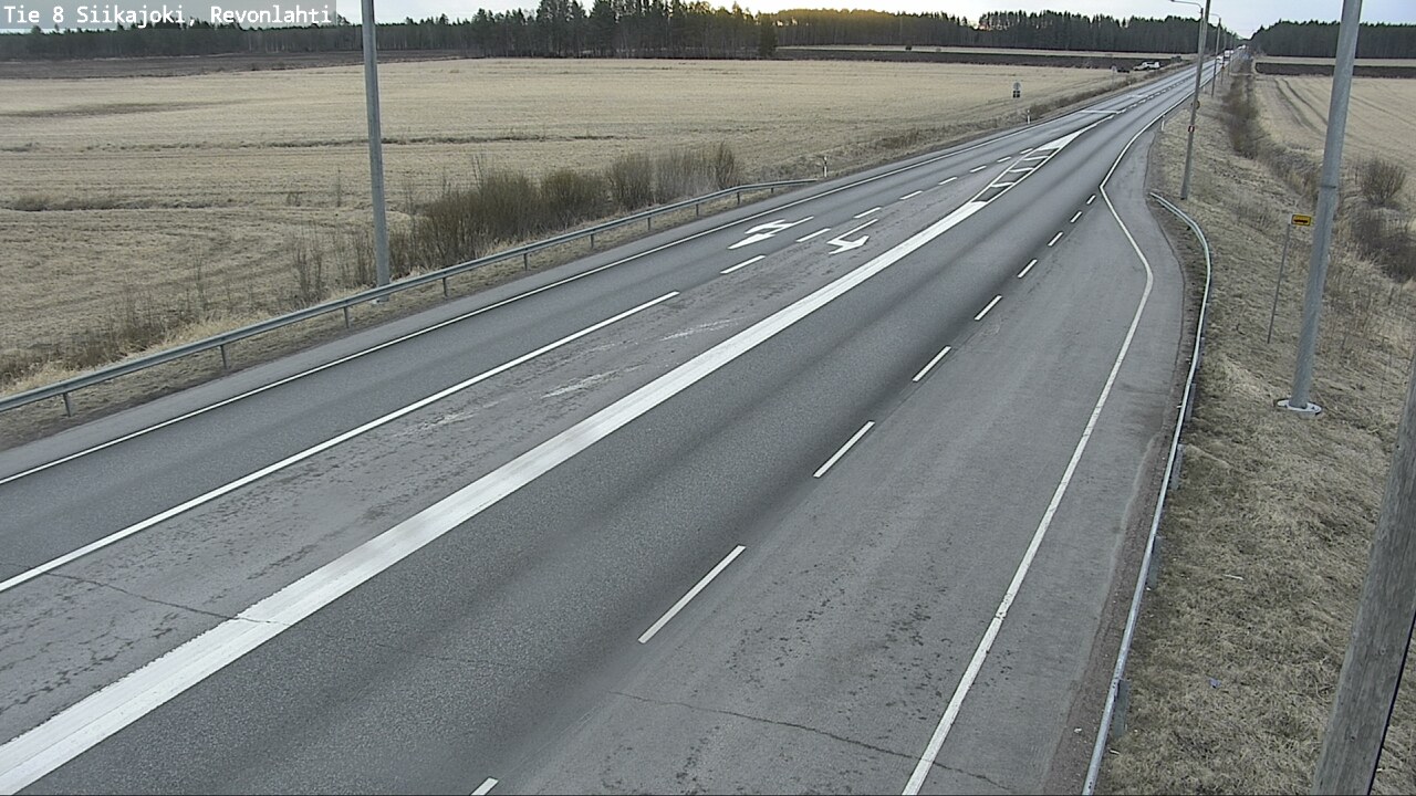 Weather Camera Image Väg 8 Siikajoki, Revolax, Siikajoki, Pohjois-Pohjanmaa