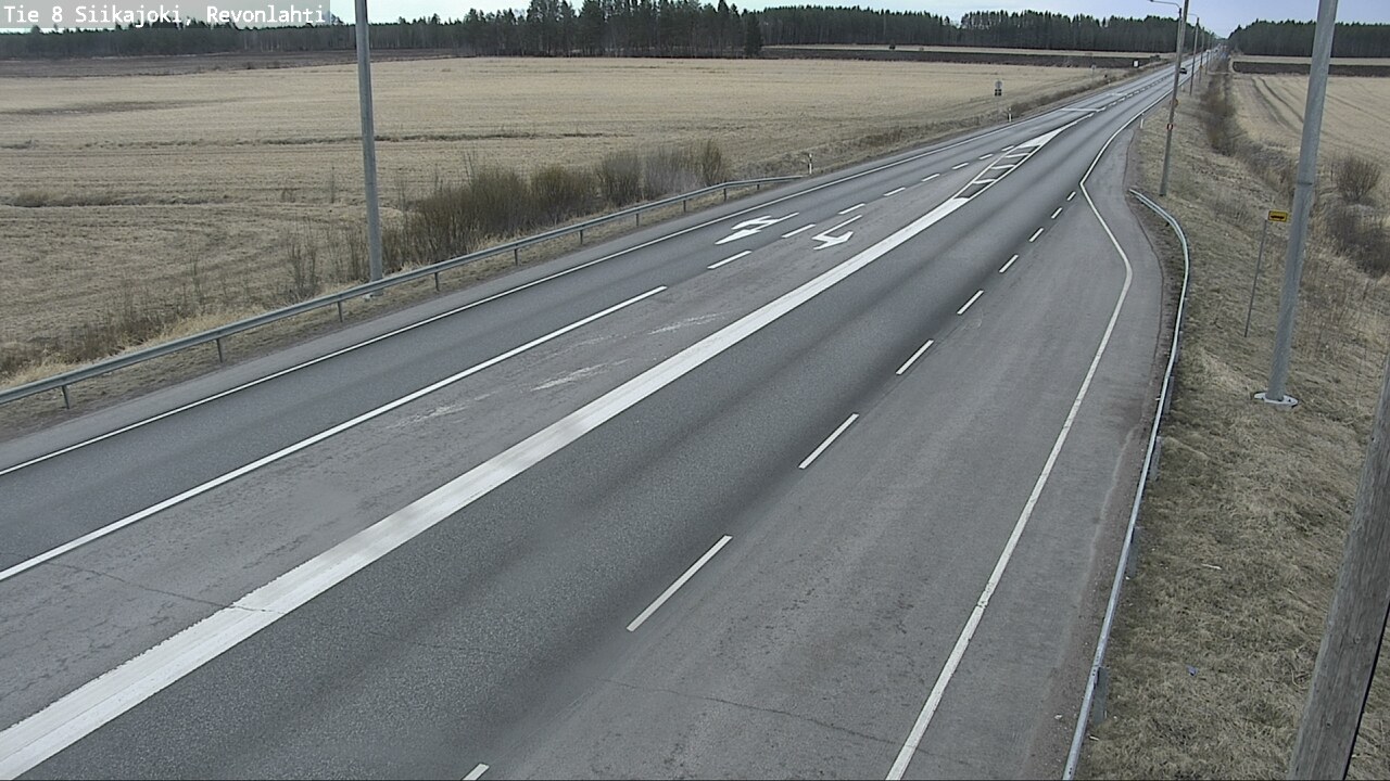 Weather Camera Image Väg 8 Siikajoki, Revolax, Siikajoki, Pohjois-Pohjanmaa