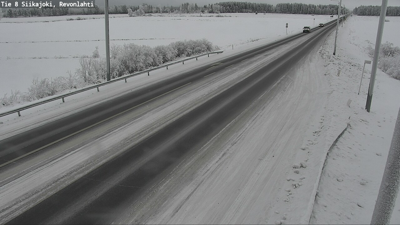 Weather Camera Image Road 8 Siikajoki, Revonlahti, Siikajoki, Pohjois-Pohjanmaa