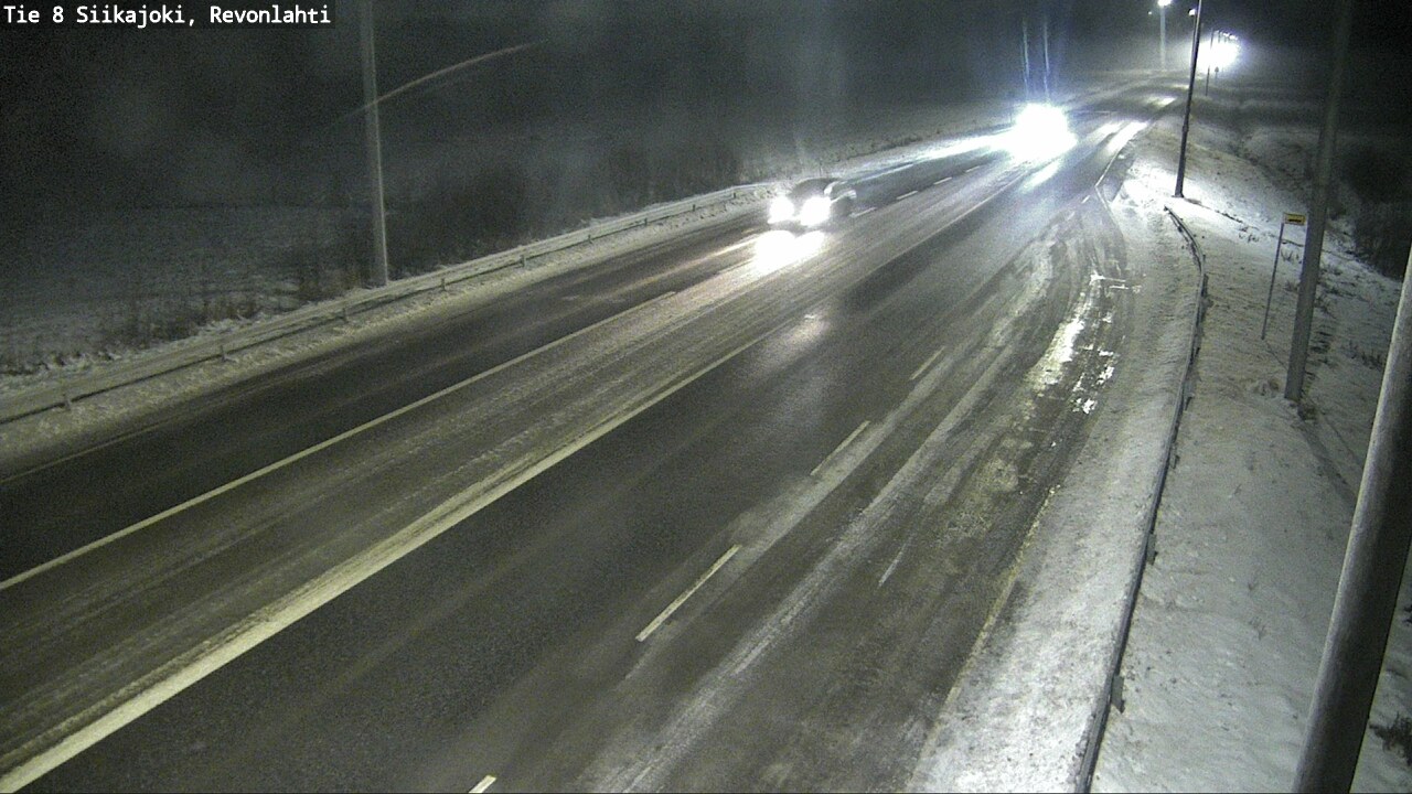 Weather Camera Image Road 8 Siikajoki, Revonlahti, Siikajoki, Pohjois-Pohjanmaa