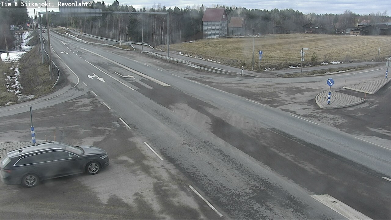 Weather Camera Image Road 8 Siikajoki, Revonlahti, Siikajoki, Pohjois-Pohjanmaa