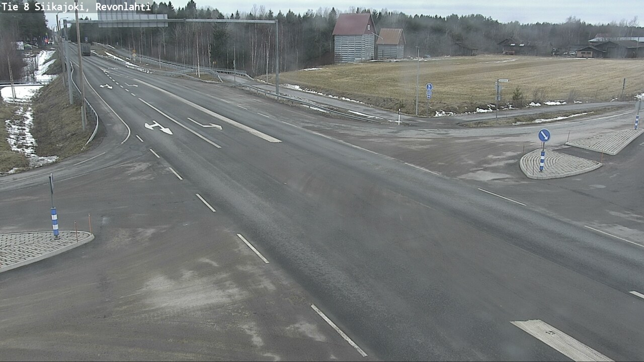 Weather Camera Image Väg 8 Siikajoki, Revolax, Siikajoki, Pohjois-Pohjanmaa