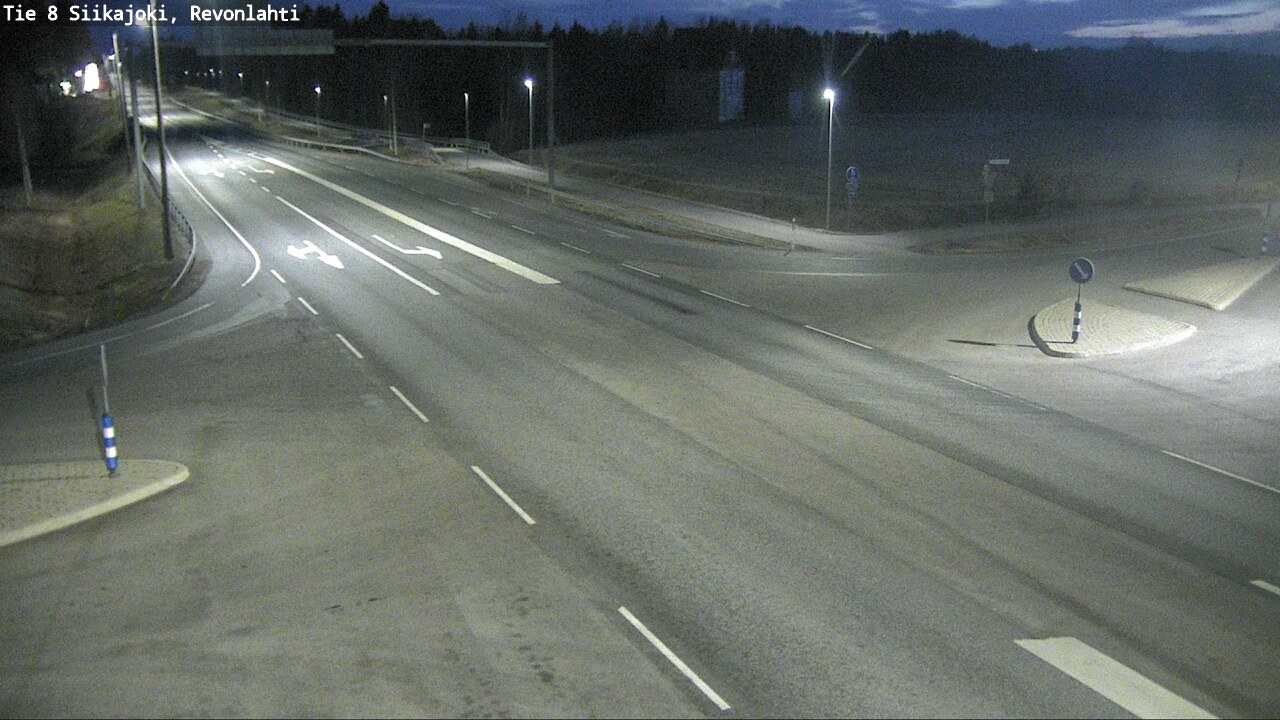 Weather Camera Image Väg 8 Siikajoki, Revolax, Siikajoki, Pohjois-Pohjanmaa