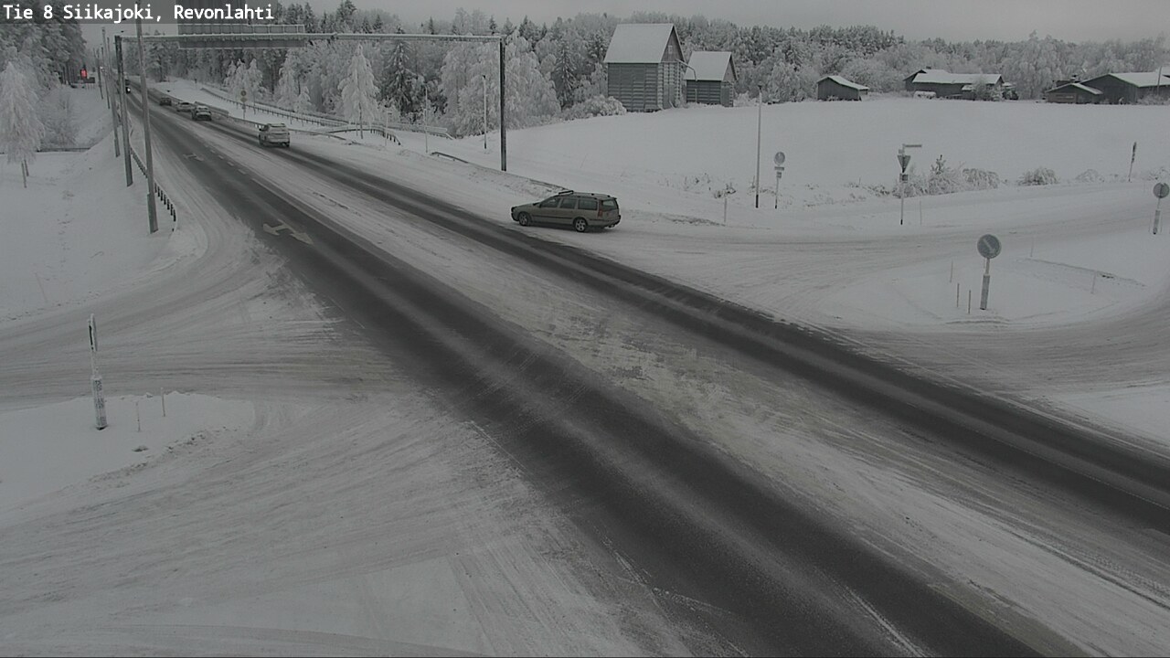 Weather Camera Image Road 8 Siikajoki, Revonlahti, Siikajoki, Pohjois-Pohjanmaa