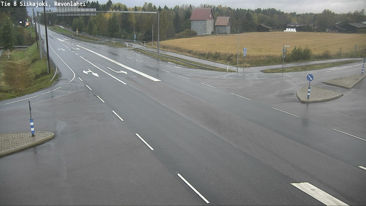 Weather Camera Image Road 8 Siikajoki, Revonlahti, Siikajoki, Pohjois-Pohjanmaa
